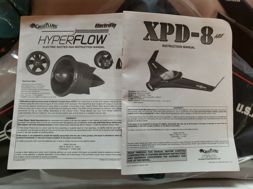 GREAT PLANES Electricfly XPD-8 Hydroflow Technology NEW - Picture 3 of 5
