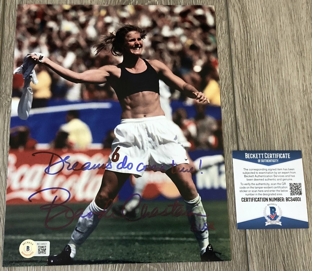 Brandi Chastain USA womens team signed autographed soccer 8x10 photo proof COA. Brandi Chastain USA womens team signed autographed soccer 8x10 photo proof COA.