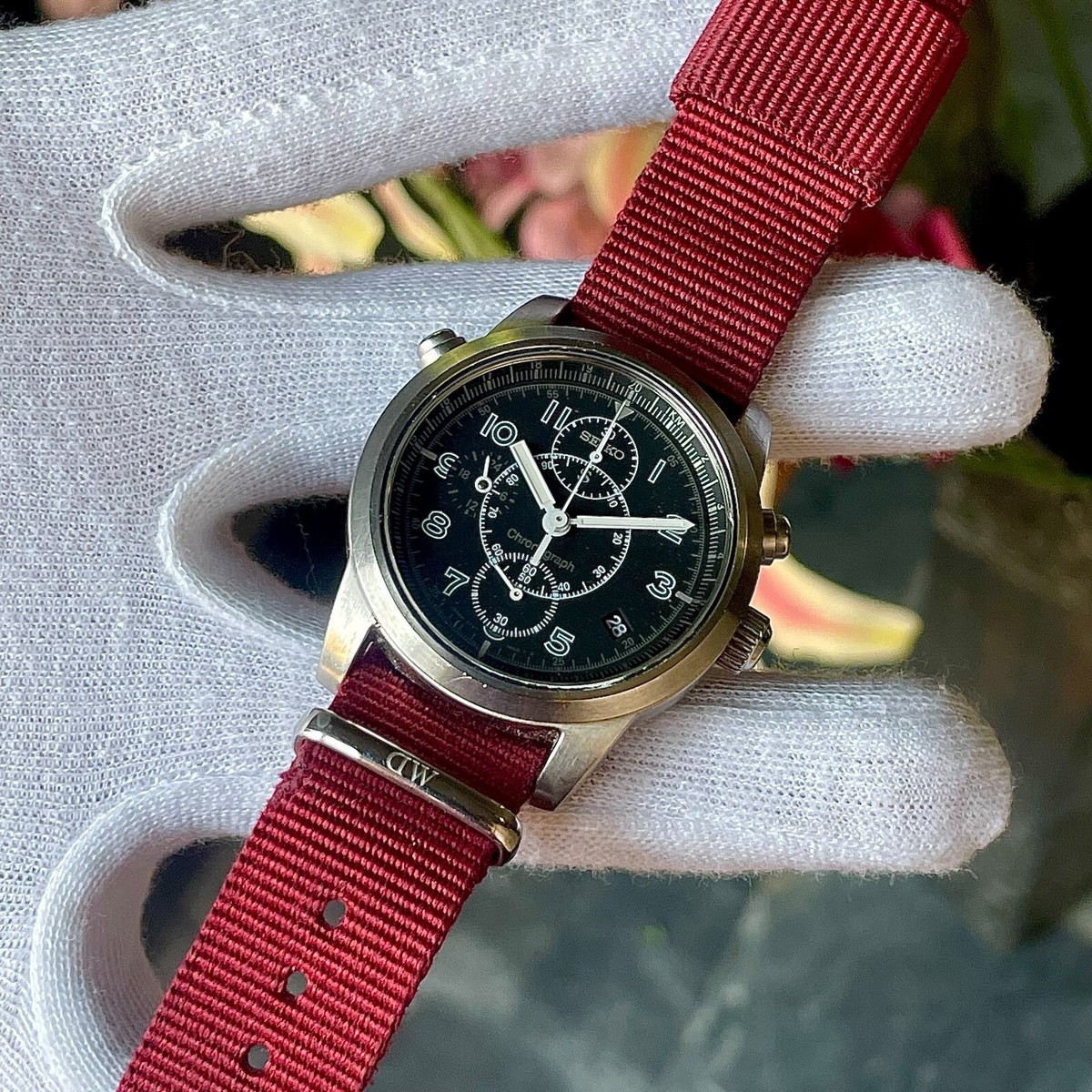 SEIKO 腕時計 SEIKO 7T27-7A40 Vintage Seiko SUS Chronograph