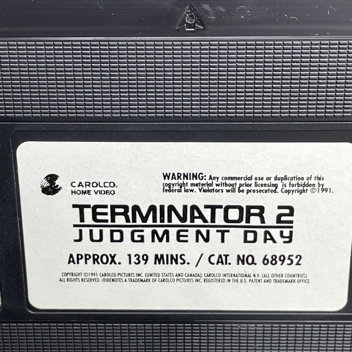 Terminator 2, Judgment Day, 1991 (VHS,1996) Arnold Schwarzenegger