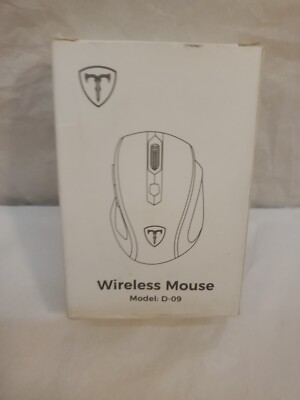 Wireless Mouse, D-09 Computer Mouse USB Cordless Mice for Laptop, Ergo Grips,...