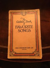 Vtg 1951 The Golden Book Of Favorite Songs Christian Americana Hymns Orchestra