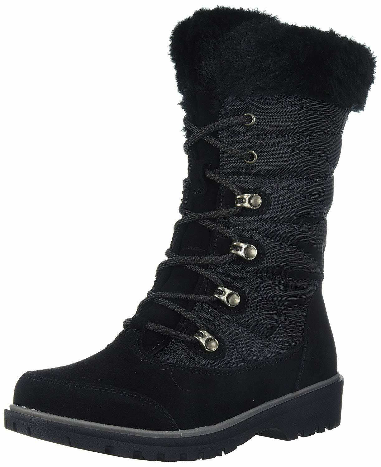 Bare Traps para Mujer satinado cerrado Toe mitad de la pantorrilla botas de clima frío Bare Traps para Mujer satinado cerrado Toe mitad de la pantorrilla botas de clima frío
