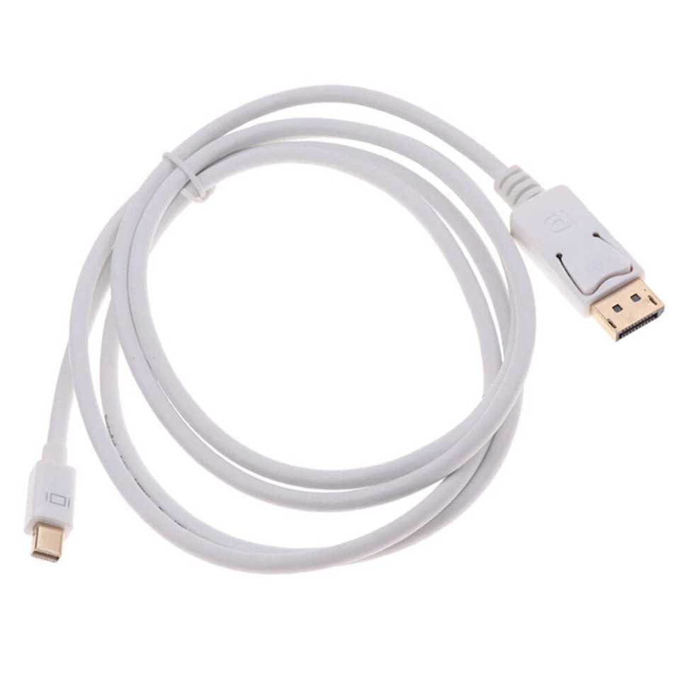 C49 Mini Displayport To Displayport Cable 1.4 Mini Dp To Dp Cable White 3M - Image 3 of 4