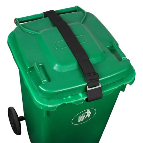 2PCS Trash Can Locks for Animals, Adjustable Garbage Can Lid Locks Security S...