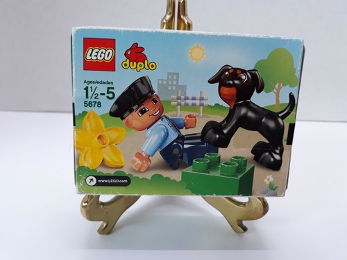 LEGO Duplo Policeman Black Dog Set 