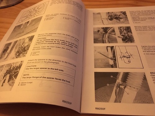 Suzuki RM250F RM250 F RM 250 Instrucciones Preparation Instalacion Manual Ajuste - Imagen 3 de 7