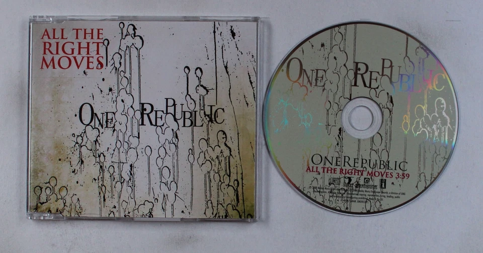 OneRepublic All The Right Moves GER 1-Track Adv CDSingle 2009 OMOVECDP1 Rare! - Bild 1 von 1
