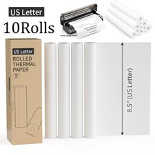 10 Rolls A4 Thermal Printer Paper 8.5x11" for M08F M832 M834 Portable Printer