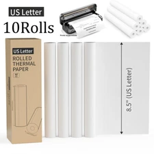 10 Rolls A4 Thermal Printer Paper 8.5x11"  for M08F M832 M834 Portable Printer