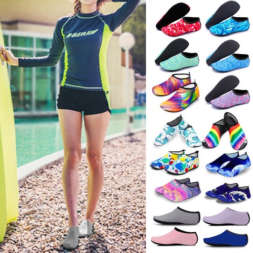 Tauchen Aqua Haut Socken Wasserschuhe Badeschuhe Schwimmschuhe Balletschuhe❤ - Bild 14 von 38