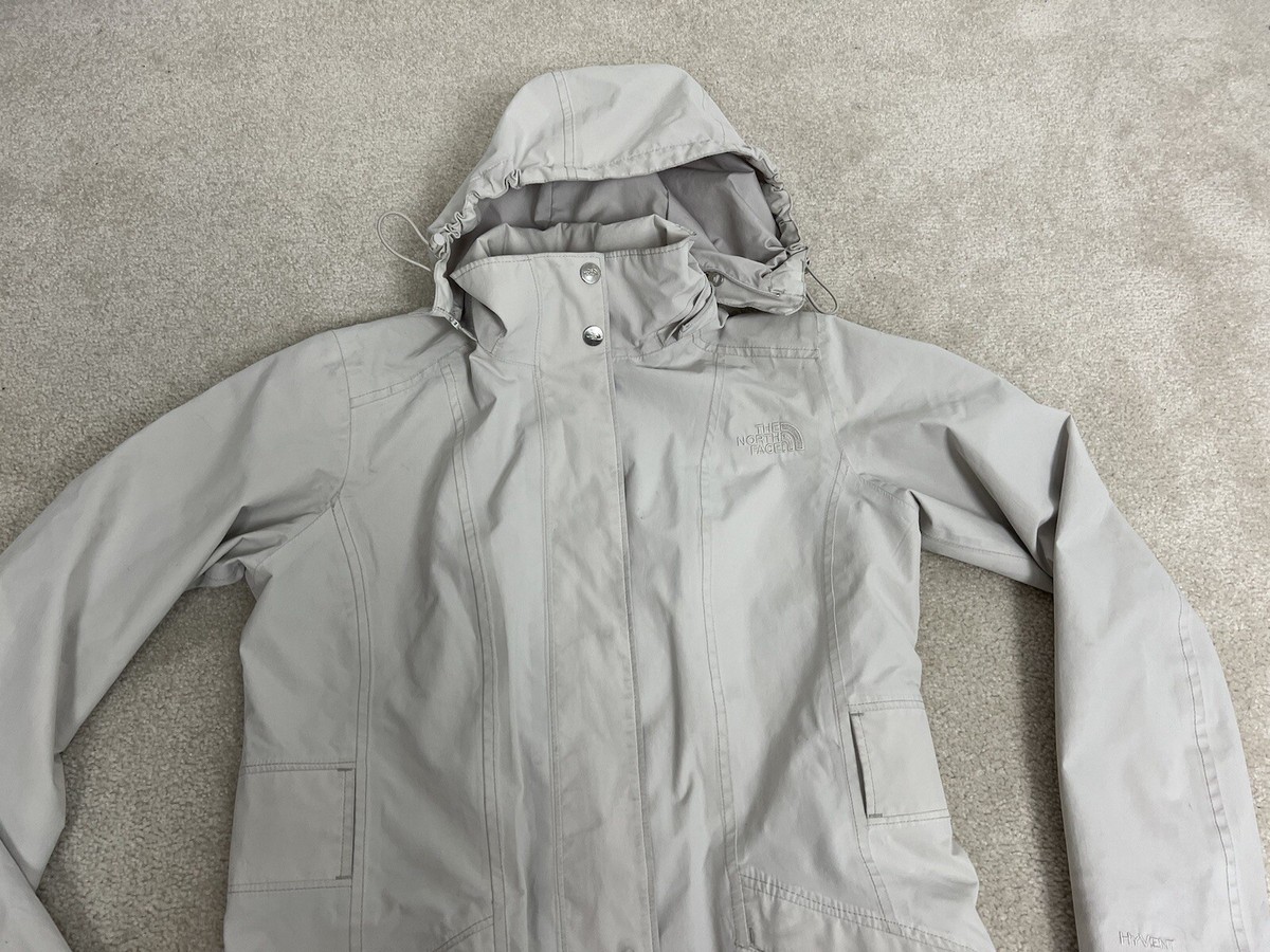 The North Face Jacket Womens Small Ivory Coat Full Zip Long
