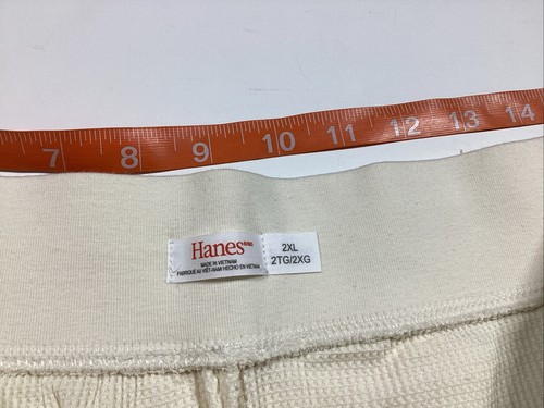 MUJER NUEVO SIN ETIQUETAS HANES ORIGINALES TEJIDO GOFRE TEJIDO SALÓN JOGGERS, TALLA 2xl - Imagen 7 de 12