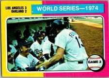 1975 Topps Baseball World Series-1974  Crease