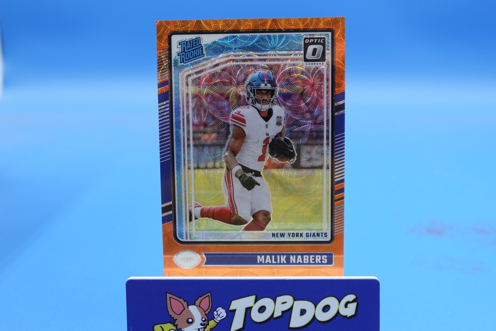 2024 Donruss Optic Rated Rookie Malik Nabers #271 RC Orange Scope Prizm 47/79
