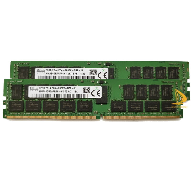 SK Hynix 4x 32GB 2RX4 PC4-2666V DDR4 21300Mhz CL19 ECC Server