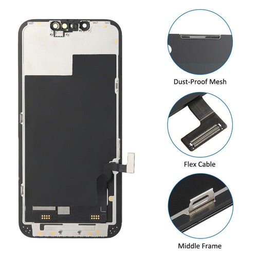 Incell For iPhone 13 6.1" LCD Display Touch Screen Digitizer Replacement Black - Photo 3 sur 7