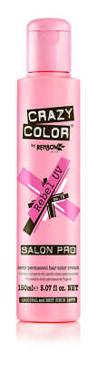 Crazy Color Semi Permanent UV Reactive Hair Color - 150ml Rebel UV (Neon Pink)