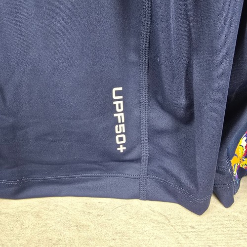 Coolibar Long Sleeve Mens Andros Fishing Tee Shirt 2XL Blue Parrot UPF 50+ - Picture 13 of 20