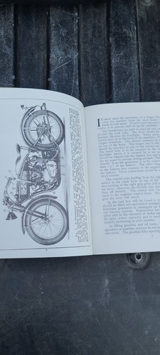 Vintage Excelsior Super X Motorcycle Instructions Manual - Foto 3 di 4