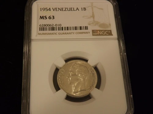 1954       1 B             Venezuela          NGC MS 63