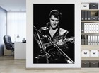 Elvis Presley Canvas Wall Art King Of Rock 1963 Live Performance Wall Decor
