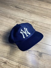 Vintage New York Yankees Snapback Mesh Baseball Hat Cap 1980s Huge Large Jumbo