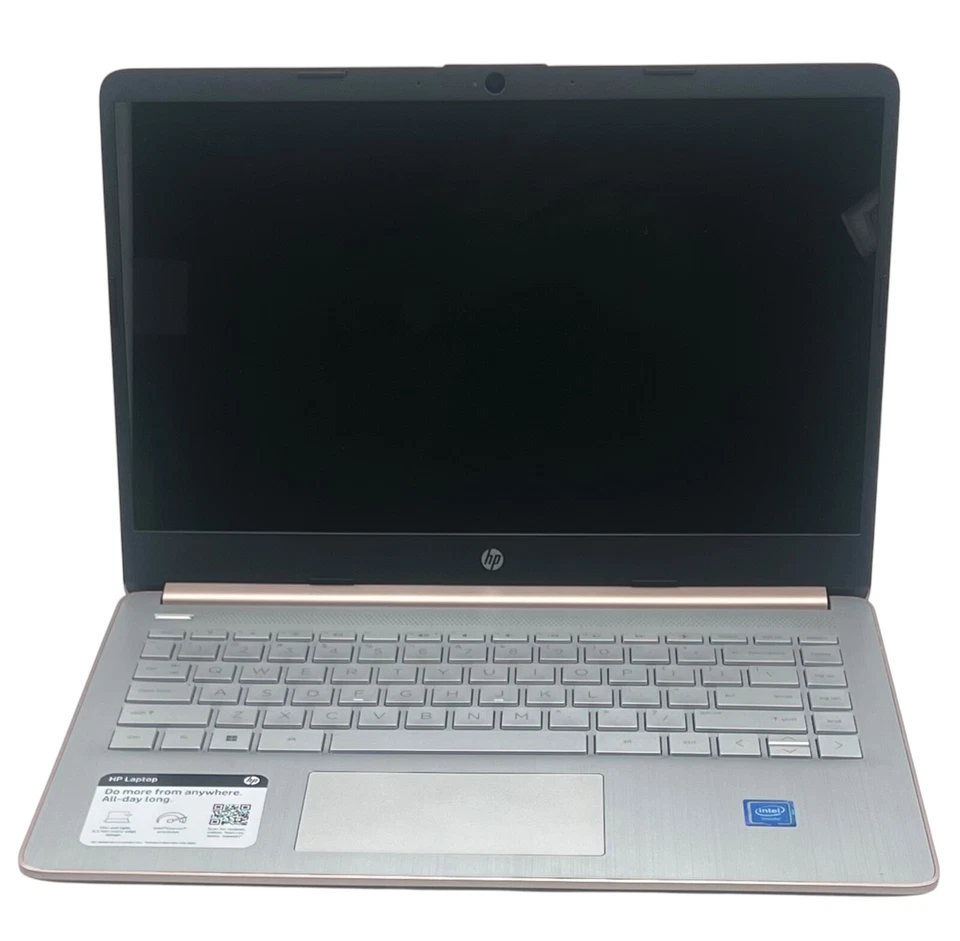 HP Stream 14" Laptop 32GB RAM 64GB eMMC Intel Celeron N4120 Rose Gold Office 365 - Image 3 of 4