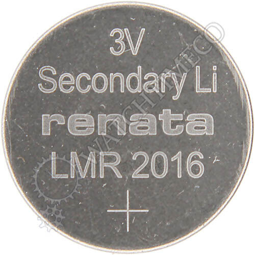 Renata LMR2016 3V Rechargeable Battery for Tissot T-Touch Solar ETA E84.301