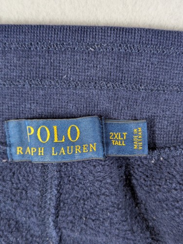 Polo Ralph Lauren Pants Mens 2XLT Blue Pony Fleece Sweatpants Joggers Drawstring - Picture 8 of 11