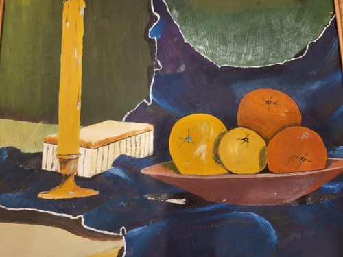 Mid Century Painting Abstract Still Life Modernism Expressionism - Picture 18 of 18