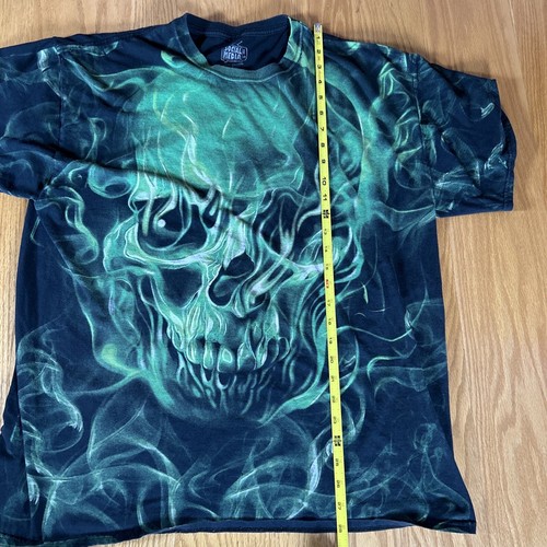Social Media T-Shirt Mens XL Short Sleeve Marijuana Smoke Skeleton Big Logo - 第 11/19 張圖片