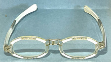 Vin. 1970's Foldable RHINE STONE FOE ABALONE Reading Glasses 300  3.50 Bifocal