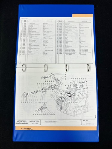 Ferrari Mondial quattrovalvole/cabriolet 1983 Spare Parts Catalogue - MarParts - Picture 4 of 4