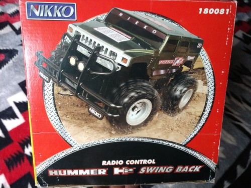 New Vintage Hummer H2 Nikko RC 2X4 Battery Operated New in Box Rare Green Color - Picture 9 of 11