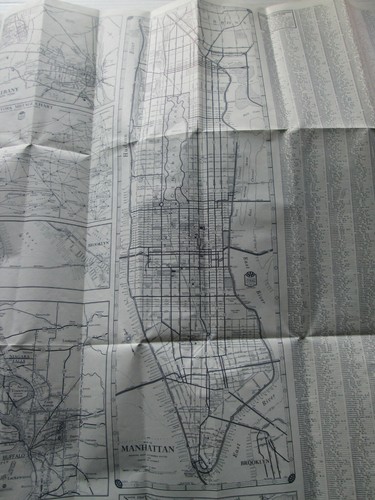 1957 "NEW YORK" STATE & CITY, AMERICAN AUTOMOBILE ASSOCIATION MAP. - Picture 9 of 11