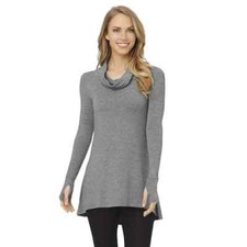  CUDDL DUDS Women's Stretch Long Sleeve Cowlneck Tunic - Size M - New - 2023