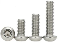 M2/M2.5/M3/M4/M5 Stainless Steel Allen Hex Socket Button Head Bolts  #C3