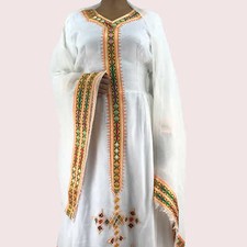 Ethiopian Dress, Habesha Kemis, Traditional Women's Clothes