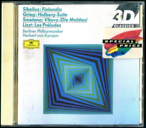 Herbert von Karajan - Sibelius, Grieg, Smetana, Liszt 3D Classical 1989 CD