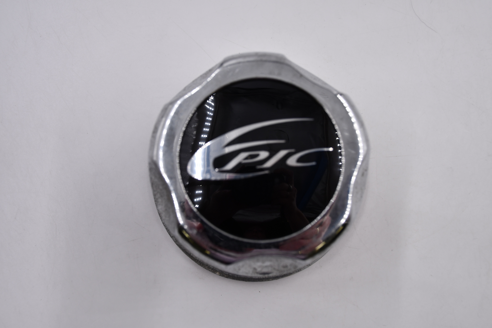 Epic Custom Wheels Chrome w/ Black & Chrome Logo Wheel Center Cap Hub Cap 991-03-image