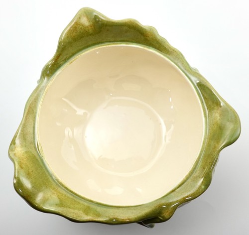 Vintage Cabbage Bowl with Bunny Lid Holland Mold Midcentury Ceramics Green - Picture 7 of 16