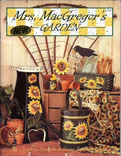 Decorative and tole painting book "Mrs. MacGregor's Garden" Scheewe/Stempel 1995