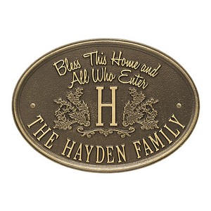 Bless-This-Home-Monogram-Oval-Personalized-Plaque
