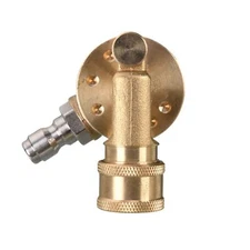 Pivoting Coupler for Pressure Washer Tips, Gutter Cleaner Attachment, 1/4 Inc...