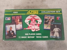 1991 SCORE BASEBALL 900 Card Complete Collector SET FACTORY SEALED Box Green