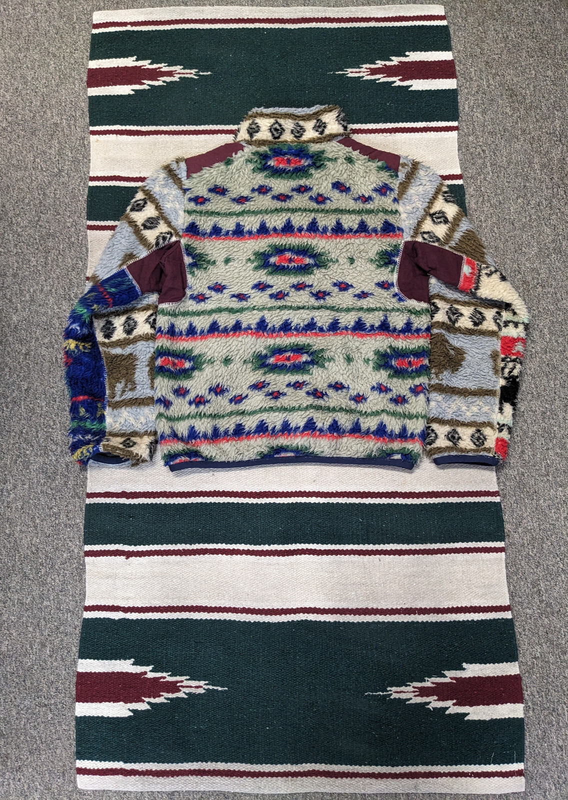 Manastash Patchwork Fleece Jacket, Small - image 2