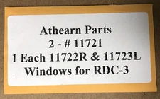 Athearn Parts - RDC-3 Side Windows - Part #11721, 11722R & 11723L