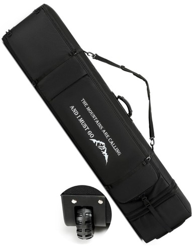 Snowboard Bag with Wheels, Store Transport Snowboard Up to 175 cm