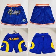 Adult Los Angeles Rams Shorts Stitched Vintage